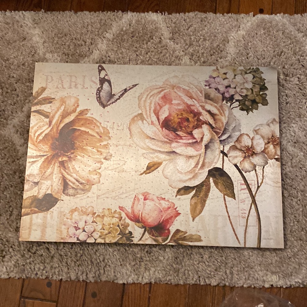 Beautiful Rose& Butterfly Art on Metal - Picture 12 of 13